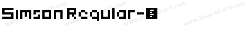 Simson Regular字体转换